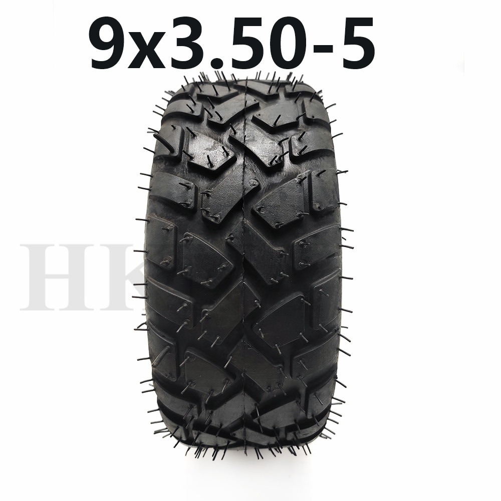 9x3.50-5 Vacuum/Tubeless Tire 9 Inch Wear-resisting Tyre for Electric Skateboard Scooter, Snow Sweepe Parts