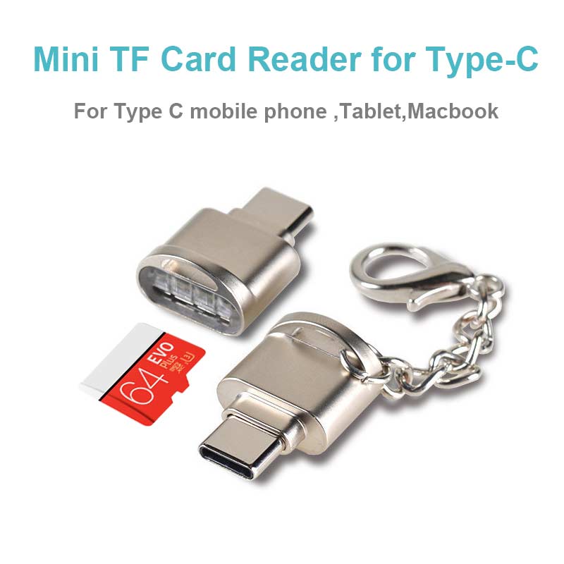Ingelon Micro SD Card Reader Metal OTG Adapter USB type c tf card adapter usb3.1 usb c type adapter Microsd Card Reader