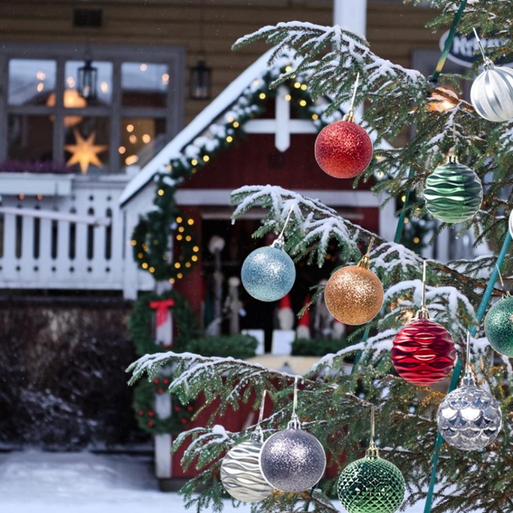 Kerstbal ornamenten onbreekbare kerstboomversiering bal voor bruiloftsfeestdecoratie