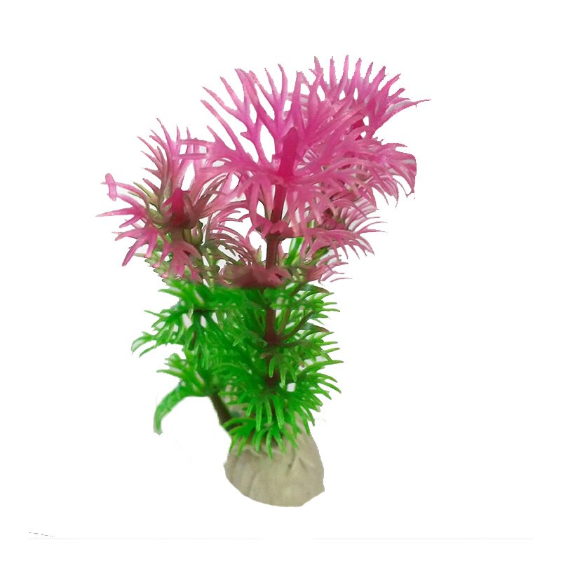 1pc aquariumplanten voor het aquarium, aquariumdecoratie, kunstgras, aquariumdecoratie, plastic vissen, huisdierbenodigdheden: 100mm paarsgroen
