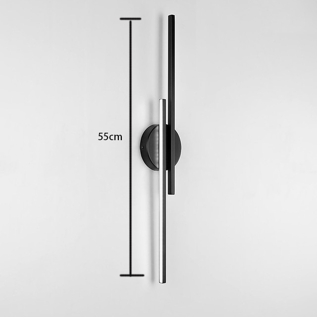 Simplicity led-væglamper egnet til stue, tv, baggrundsvæg, nordisk trappe, korridor, arbejdsværelse, dobbeltlinjelys: L / Hvid