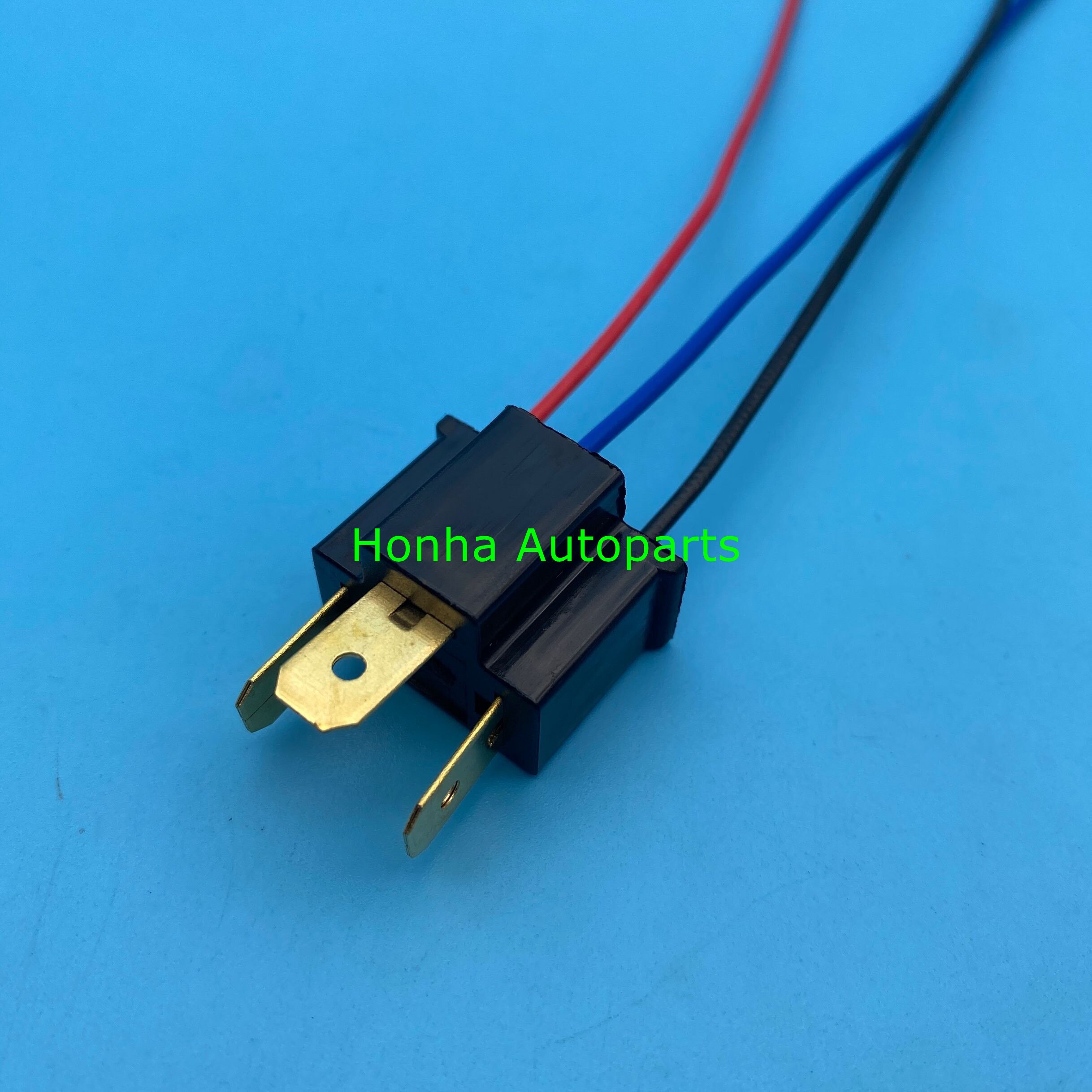 5/10/20/50/100 stk 9003 h4 pæresokkel hann adapterkontakt for frontlys tåkelykt med 15cm 18 awg ledning