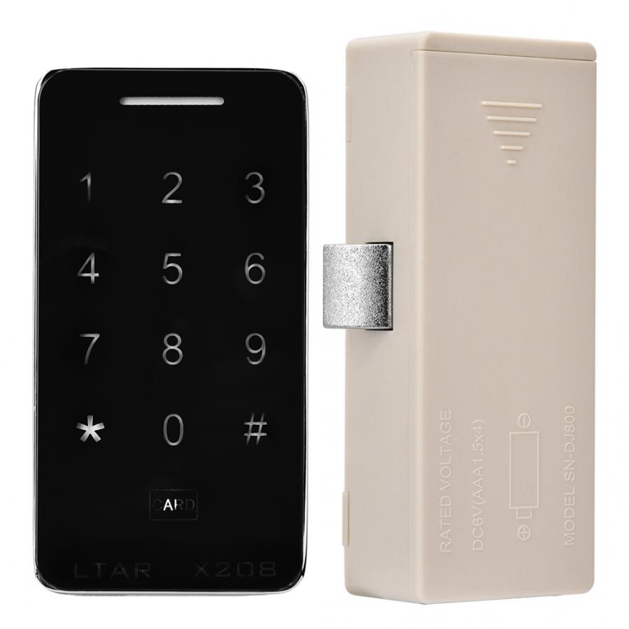 Password Lock Electric Smart Digital Cabinet Lock Anti-theft Touch Keypad Password Card Locker Lock smart lock