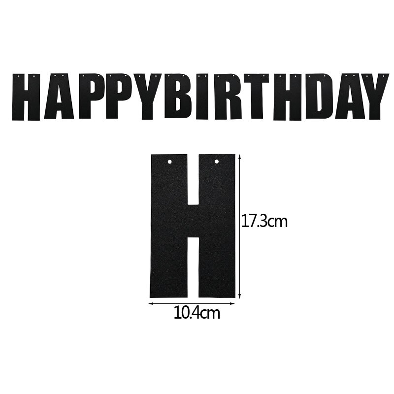 Happy Birthday Balloon Set Balloons Garland Hanging Banner Bunting for Kids Birthday Baby Shower Anniversary Party Decoration