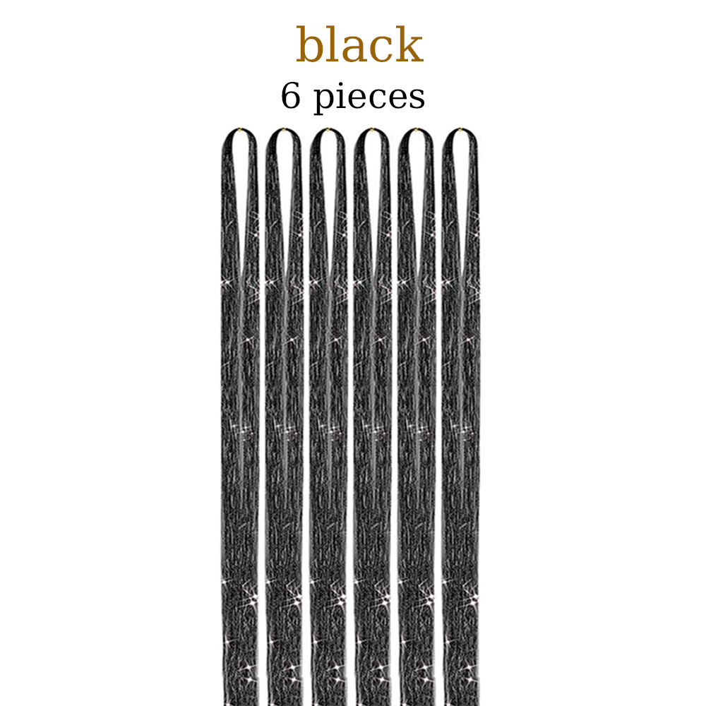 48 Inch Hair Tinsel Kit With Tool 1200 strands Tinsel Hair Extensions 12 Colors Fairy Hair Tinsel, Sparkling Shiny Hair Tinsel: 2/33# / 26inches