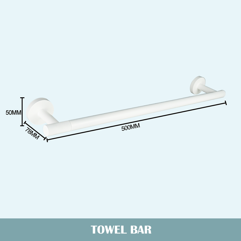 Juego de accesorios de baño blanco mate, soporte de toalla de baño, soporte de papel, gancho para bata, cepillo de inodoro, jabonera, estante de toalla: Azul