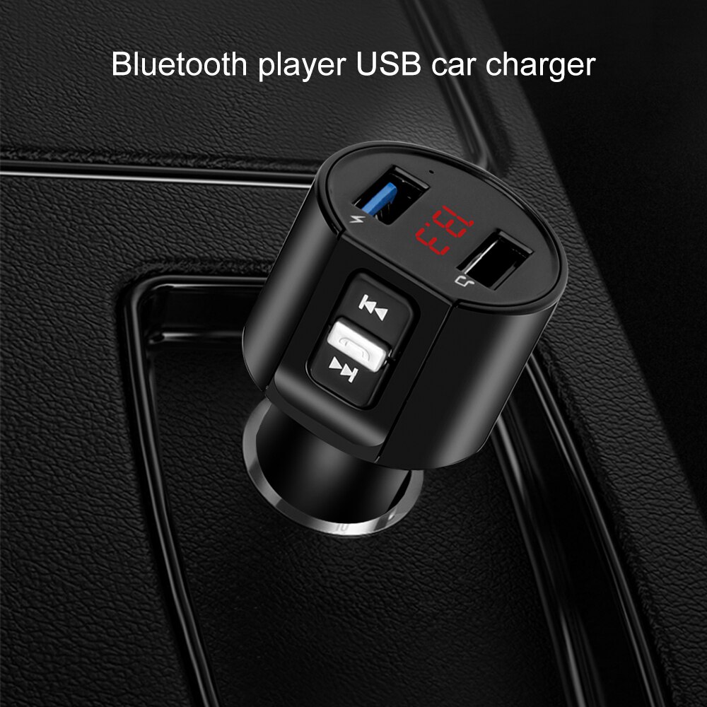 Transmisor FM con Bluetooth 5,0 para coche receptor de Audio manos libres inalámbrico, reproductor de MP3 3.1A automático, Cargador rápido USB Dual, accesorios para coche