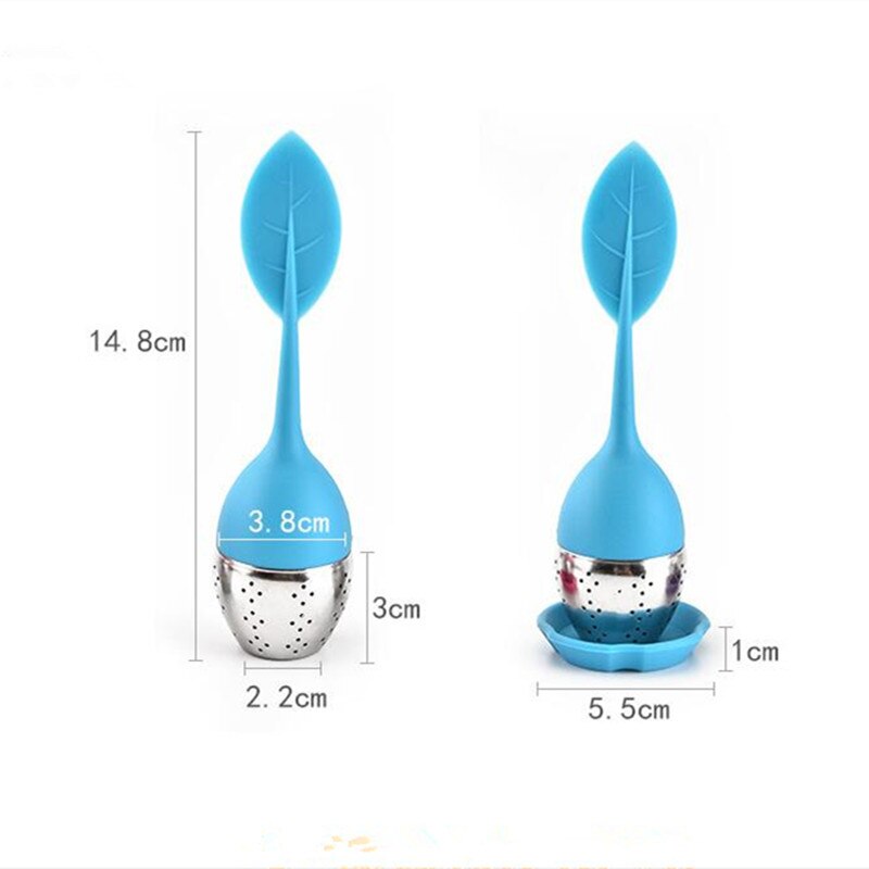 Silicone Tea Infuser Leaf Strainer Stainless Steel Strainer Handle Loose Tea Steeper Herbal Tea Filter Infusor Tea Tool Teaware