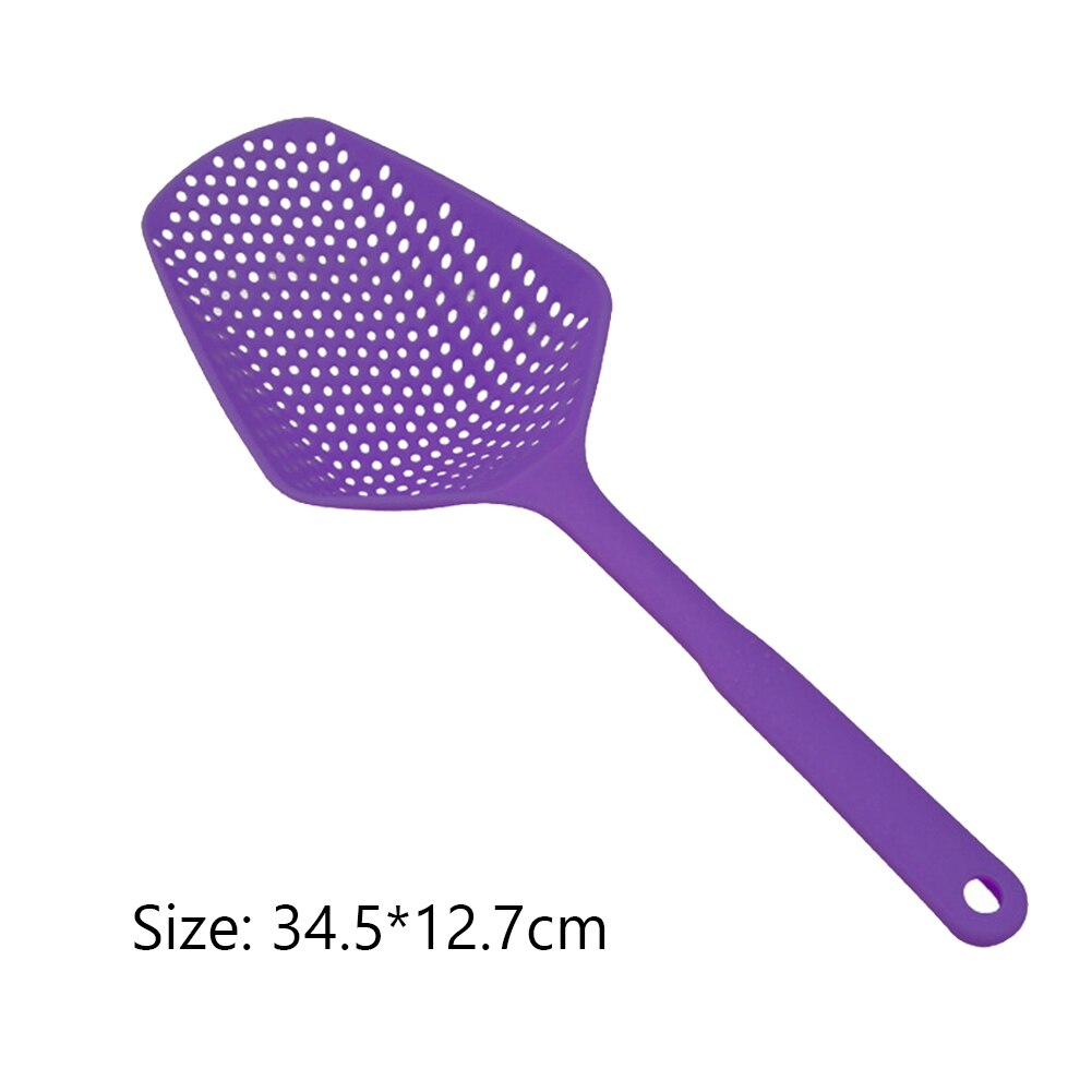 Zeef Zuignap Keuken Tool No-Stok Afvoer Colanders Schop Theepot Lekkende Lepel Keuken Koken Levert: Paars