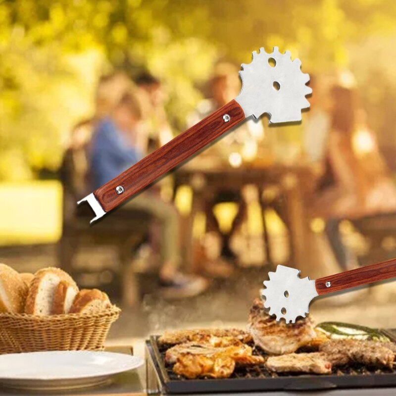 Grill Scraper Stainless Steel Material Barbecue Cleaning Scrapers Barbecue Cleaners Oven Cleaning Scraper for Grill Rack