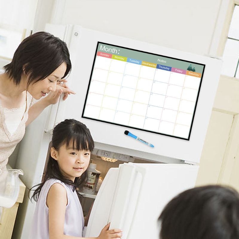 A3 Magnetische Monatliche Planer Whiteboard Kühlschrank Magnet Wöchentlich Nachricht Zeichnung Kühlschrank Bekanntmachung