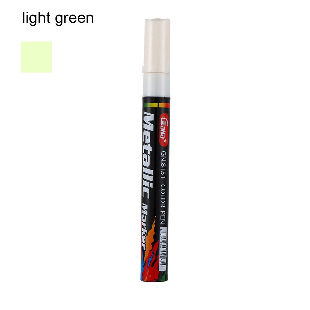 1PC Waterproof Auto Car Coat Painting Pen Touch up Scratch Clear Repair Remover Marker Car Motorcycle Tools Accessories: Light Green