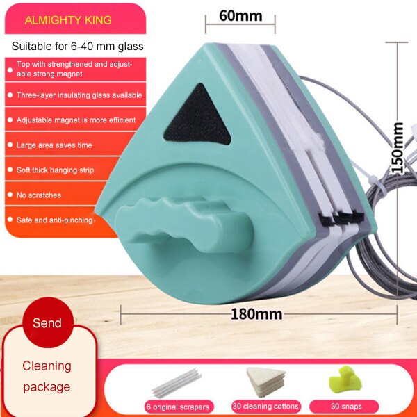 Double Side Glass Cleaning Brush Magnetic Window Cleaner Magnets Household Wiper Cleaning Tools for Washing Window