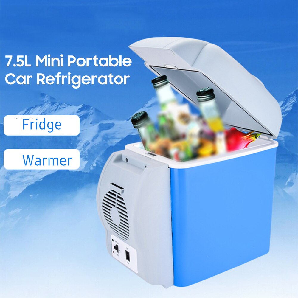 12V Car Refrigerator 7.5L Mini Portable Car Fridge &amp; Warmer for Road Travel Camping Freezer Cooler Portable Mini Refrigerators