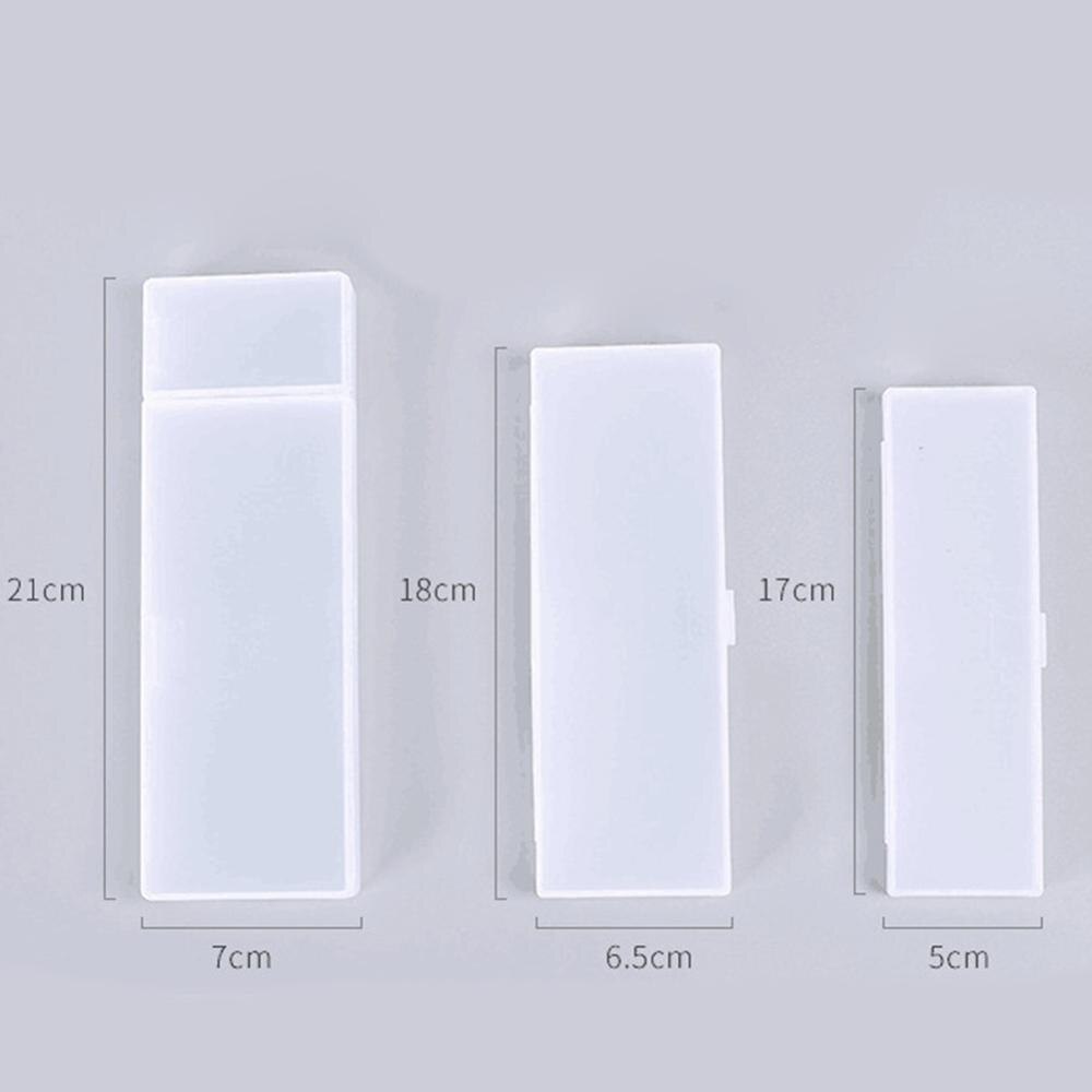 Etui Transparant Frosted Niet-giftig Pp Plastic Pen Box School Briefpapier Multifunctionele Eenvoudige Stijl: Transparent L