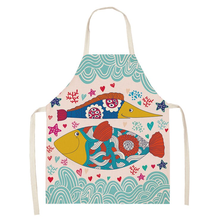 Delantales de cocina para hombre y mujer, delantal para ama de casa, a prueba de agua, de algodón, a prueba de aceite, textiles antiincrustantes para el hogar, Chef, 68x55cm: B