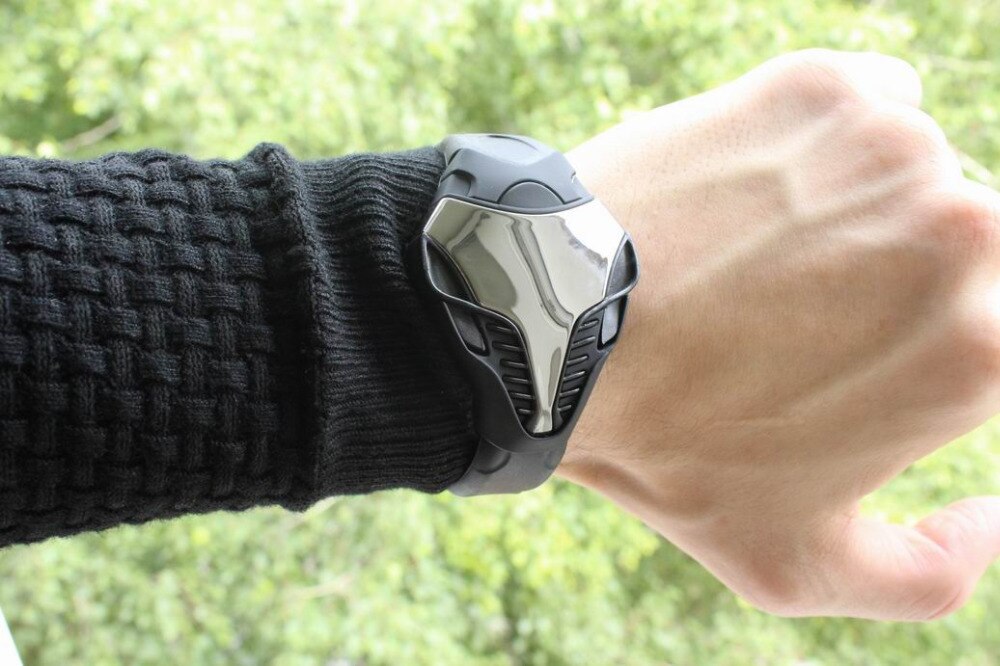 Heren led digitale horloges driehoekige kast sporthorloges cobra horloges heren siliconen relogio masculino