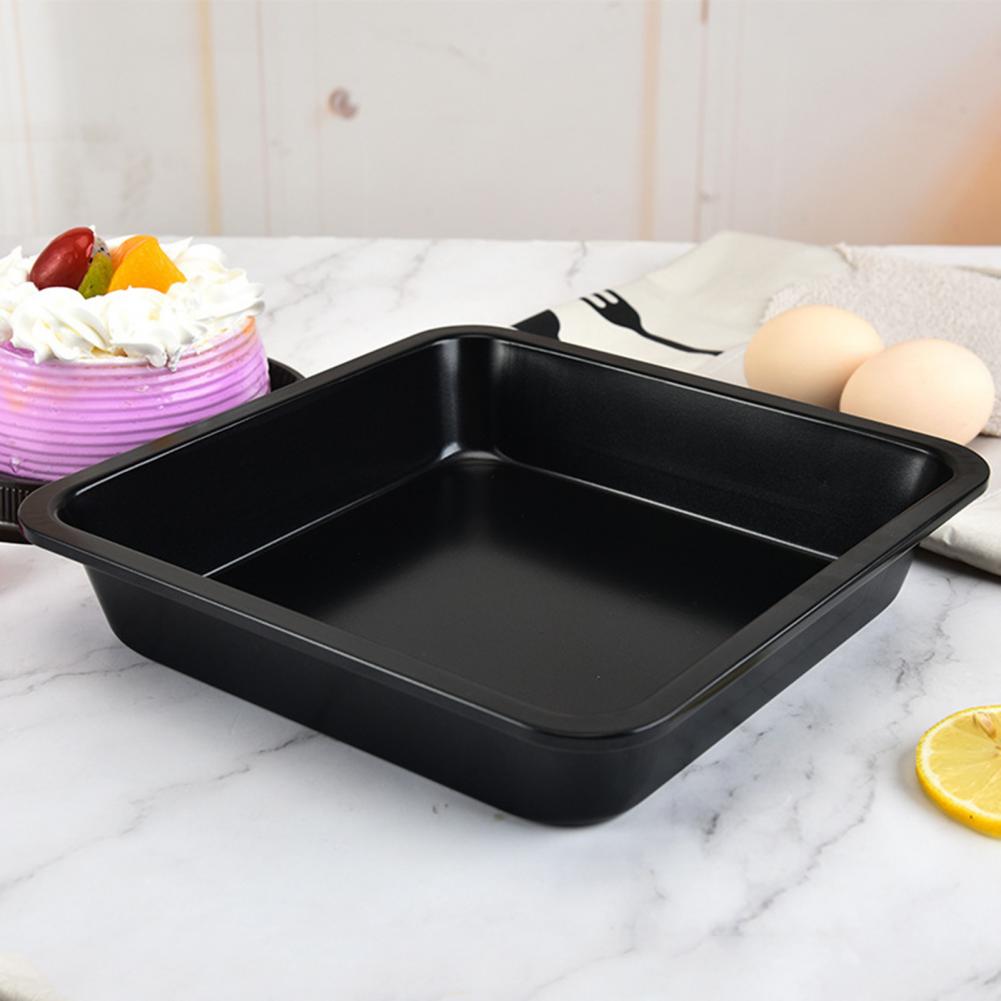 4Pcs/set Baking Tray Square Non-stick Carbon Steel Bakeware Bread Cake Tray for Home Kitchen Tool
