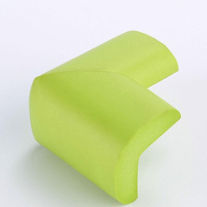 8pcs/lot 55mm*55mm Soft Table Desk Corner Protector Baby Safety Edge Corner Guards For Children Safety Protect Tape Cushion: 8pcs grass green