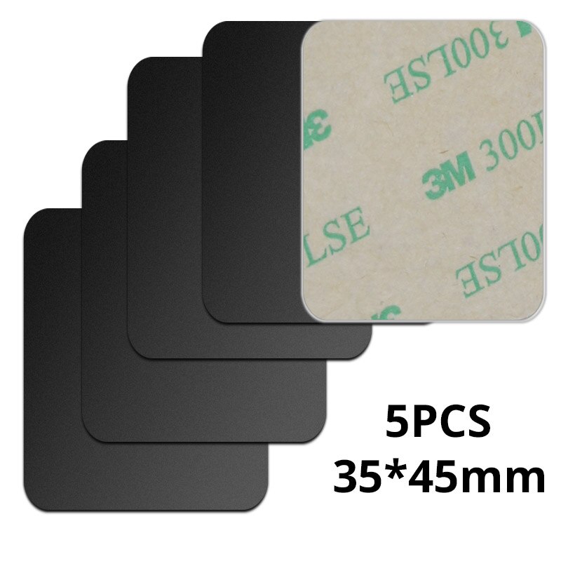 5 uds pegatina placa de Metal disco hoja de hierro para imán soporte para teléfono móvil para soportes magnéticos para teléfono de coche: YELLOW