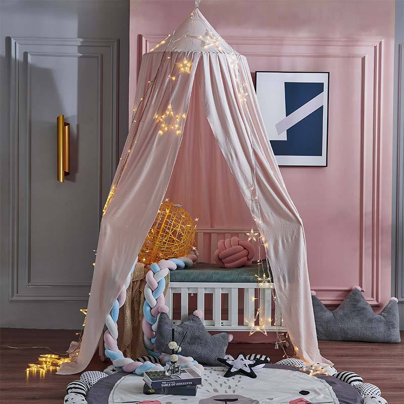 Kids Klamboe Babybedje Bed Tent Gordijn Opknoping Tent Home Decoratie Woonkamer Slaapkamer Hoek Prinses Kidbed Luifel Tent