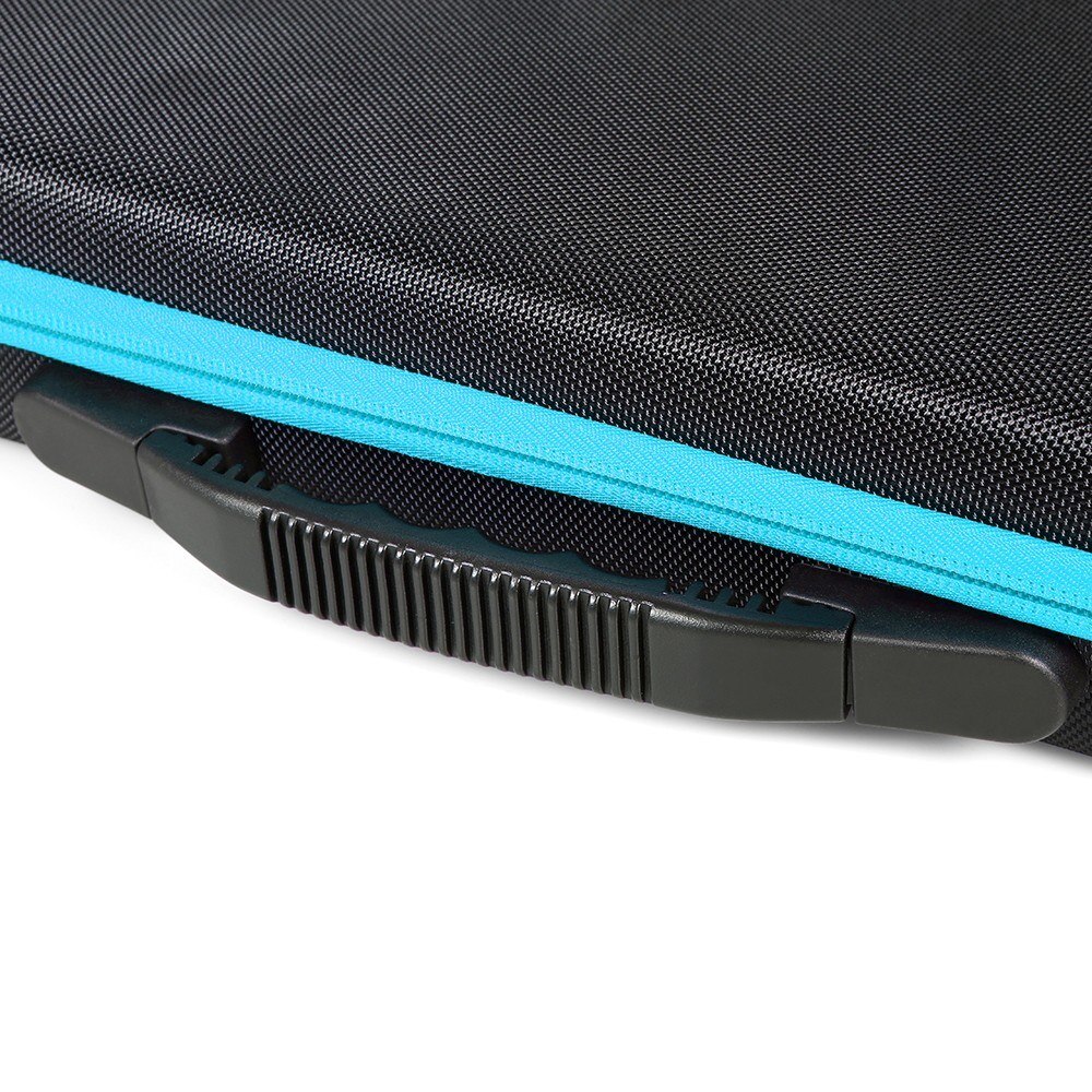 60-flessen Diamant Schilderij Doos Shockproof -proof Dubbele Rits Sluiting Borduurwerk Steentjes Opslag Container Case- blauw