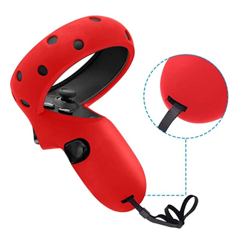 Protective Sleeve for Oculus Quest/Rift S VR Press Controller Silicone Cover Skin Handle Grip Knuckle Strap Accessories