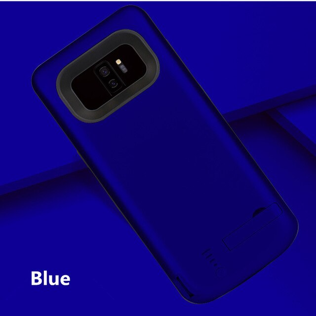 Bærbar telefon batteri-etui til samsung galaxy  s9/  samsung  s9 plus batterioplader etui til samsung  s8 plus powerbank: Blå til  s9 plus