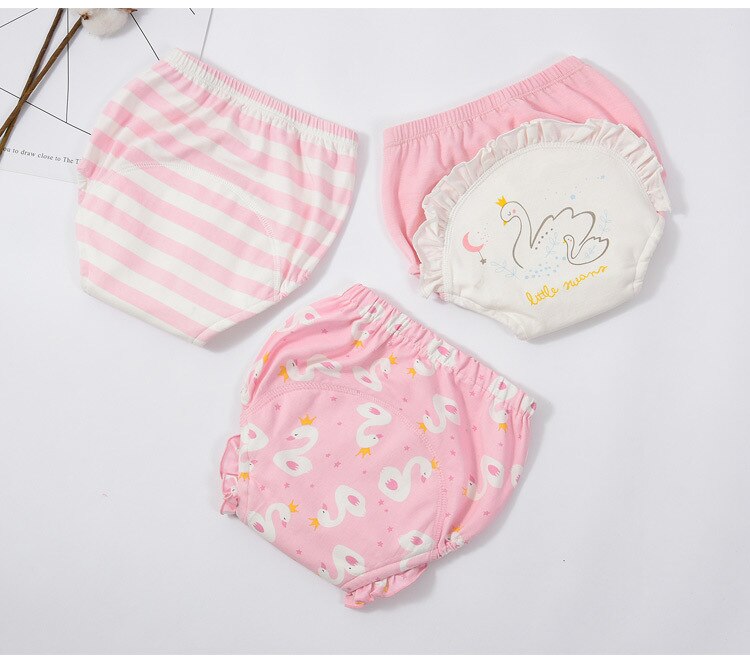 Mix-And-Match Super Thick Waterproof 6 Layers Baby Potty Training Pant Infant Underwear Panties Newbear Undeclothing 3Pcs/lot