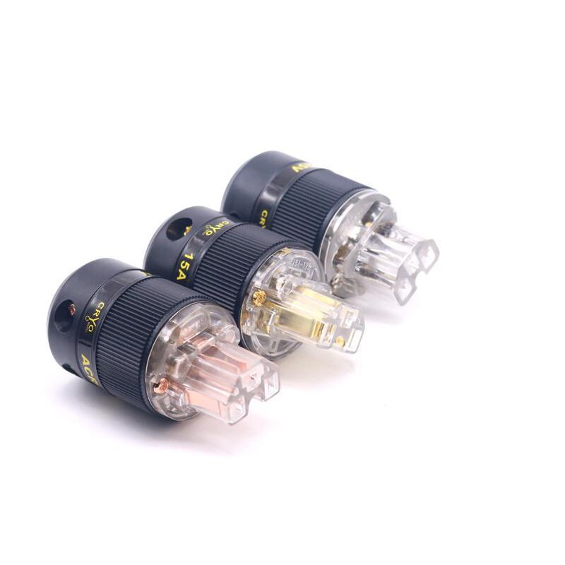 Acrolink Audio Plug - Red Copper IEC Connector - Pure OFC Copper - 10-16mm Cable - 250V