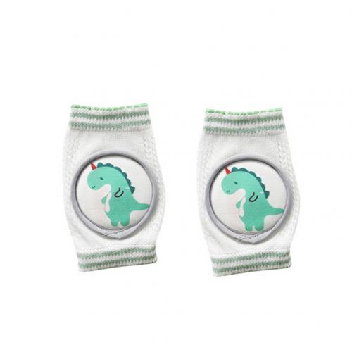 2 pcs Safety Baby Knee Pad Kids Safety Protector Crawling Elbow Cushion Infant Toddlers Knee Pad Anti-slip Winter Leg Warmers: Green Dinosaur
