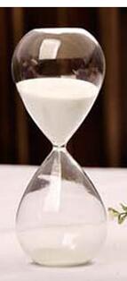Creatieve Zand Klok Zandloper Timer Klok Zandloper Thee Timers Craft Als Delicate Home Decoraties 5/10/30/60Min: White / 30Min