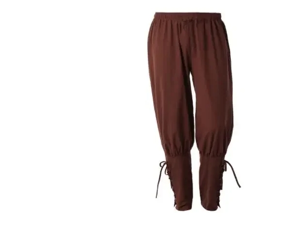 Chemises médiévales à volants gothique Steampunk victorien Pirate Cosplay Costume hommes hauts pantalons à lacets chemise Larp Vintage: XXL / Rouge
