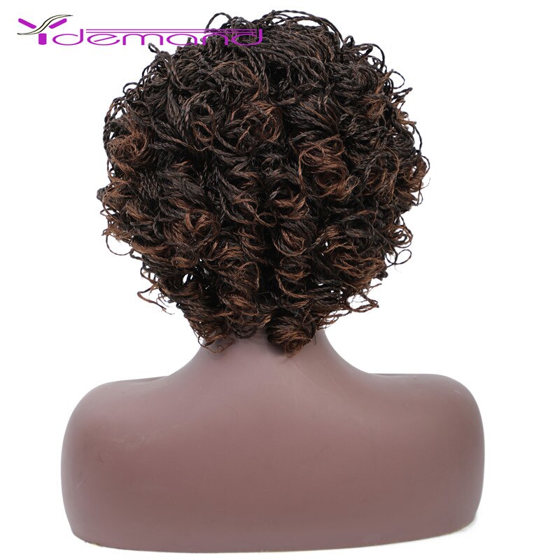 Peluca de pelo trenzado sintético para mujer negra, dos hebras de pelo rizado, estilo BOB, Passion Twist