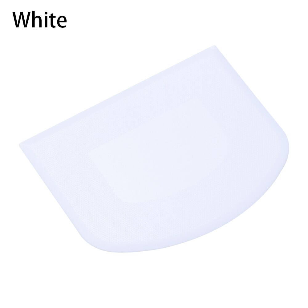 1 PC Kitchen Dough Scraper Eco-Friendly Smooth Edge Baking Pastry Cutter Tools Cream Spatula Cake Decorating Supplies: White