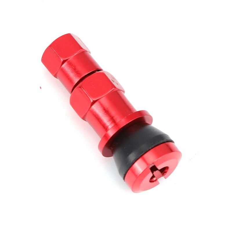 1 Pcs Alloy Rubber Straight valve/bend valve Tubeless Tyre Bicycle Auto Parts Tire Valve Accessories 5 colors: Red straight
