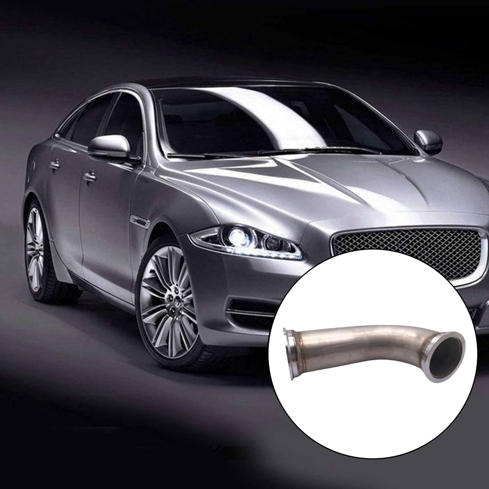 Universal 90 Degree Stainless Steel Elbow Adapter Downpipe for 2.5"ID Flange