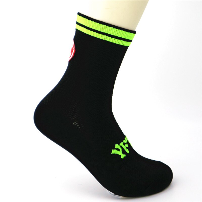 20 Pairs Sports Socks - Knee-High Breathable Running Cycling Football Basketball Climbing: Green