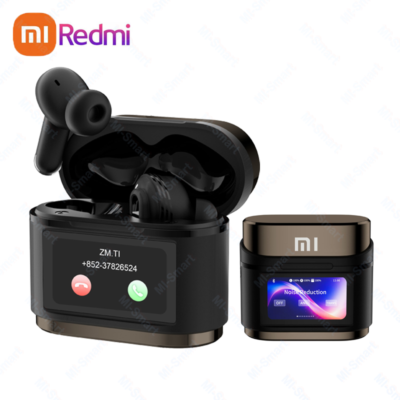 Xiaomi Redmi Bluetooth Headset BD2 ANC+ENC Kopfhörer Digitalanzeige Sportkopfhörer Eingebautes Mikrofon HiFi Stereo