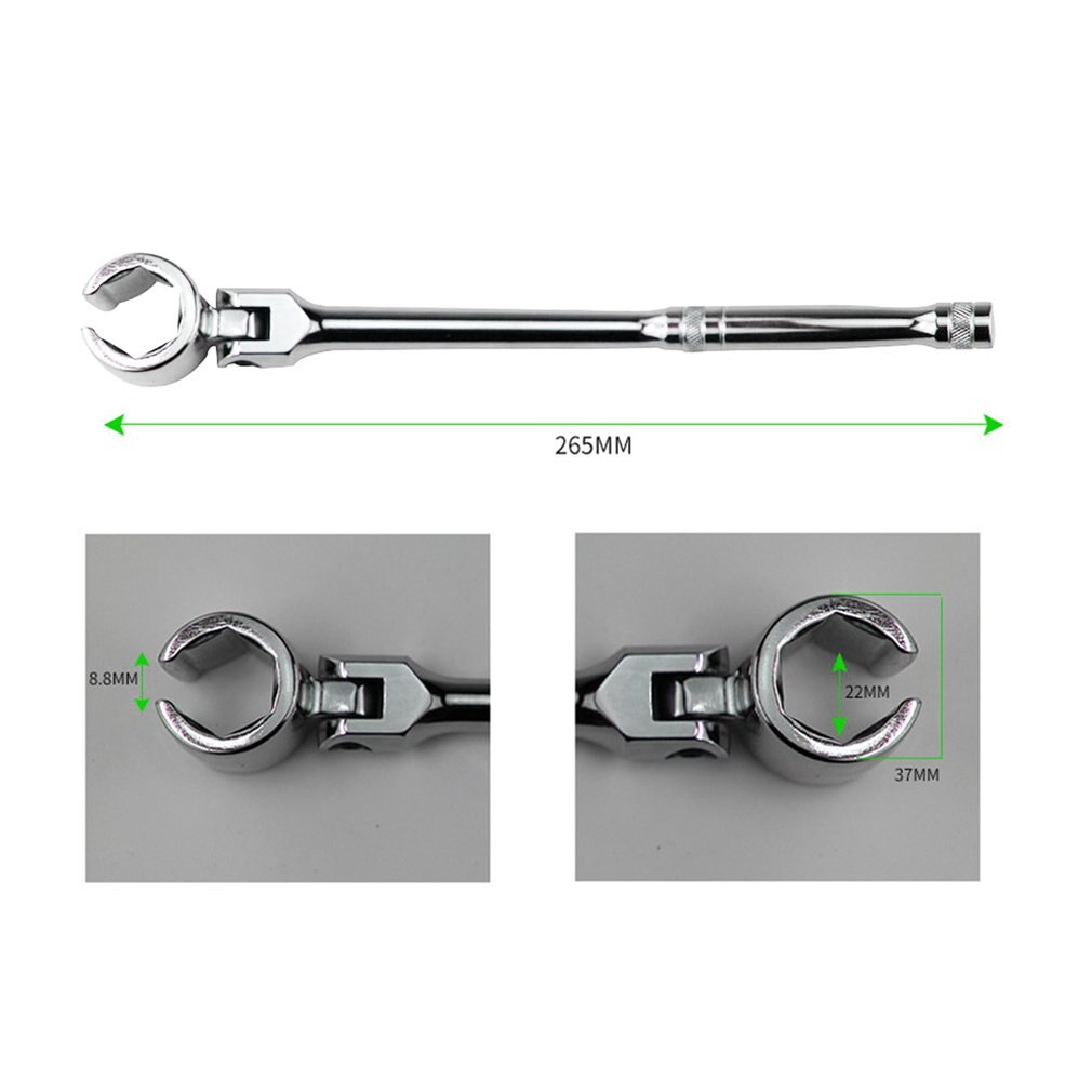 22mm Oxygen Sensor Flexible Head Repair Hex Installer Remove Tools Oxygen Sensor Sleeve Socket Wrench Removal Tool