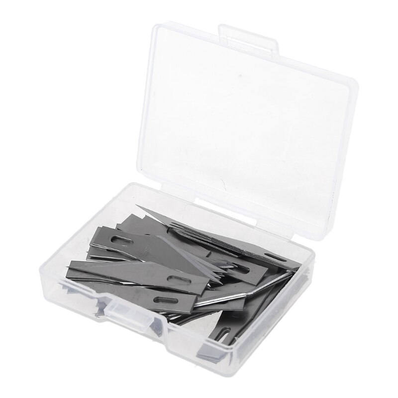 50pcs Steel Replacement Hobby Blades for Carving Knife DIY Art Work Cutting Paper Sculpture Blades Craft: Default Title