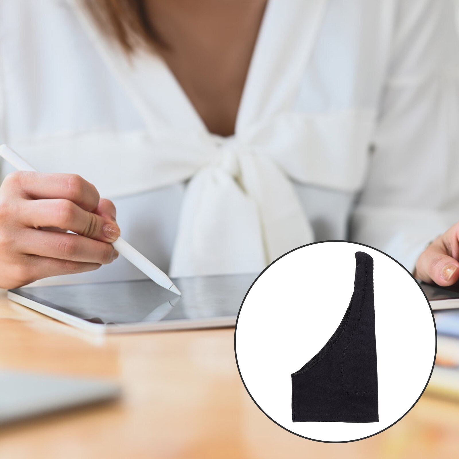 4 pezzi guanto da disegno in poliestere guanto da artista per disegnare tavoletta schizzi taglia XS