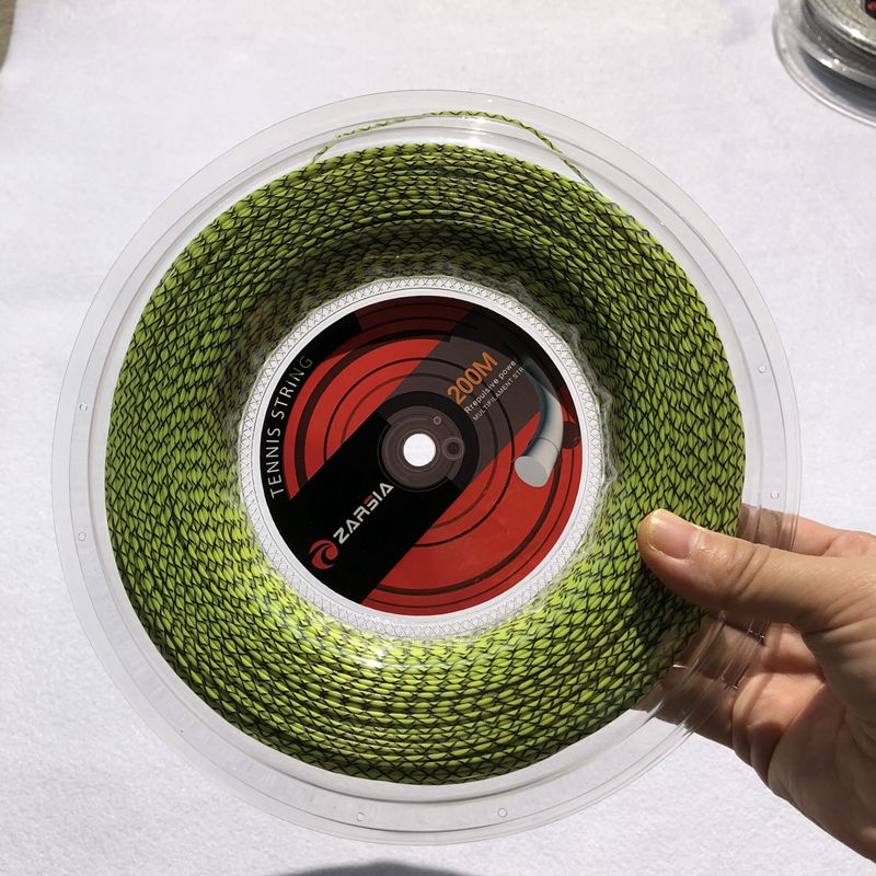 1 Reel Zarsia Spinning Tennis String Filament Flash Nylon Zachte Hoge Elastische Racket Snaren 200M Grote Reel