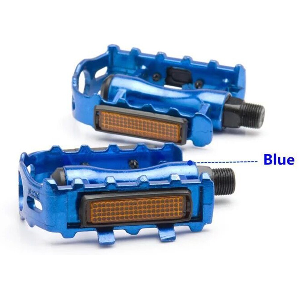 1Pair Ultralight Bike Bicycle Pedals Mountain Road Bike Part Pedal Cycling Aluminum Alloy Ultra-Light Hollow Flat CagePedals: blue