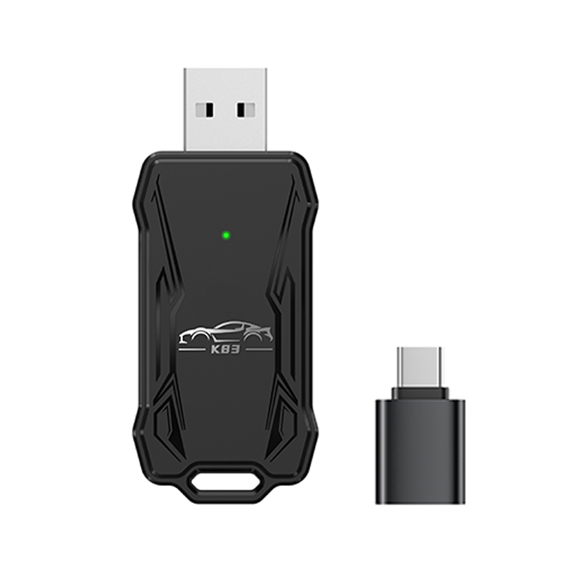 Draadloze CarPlay-adapter, Carplay draadloze adapter voor Android/iOS-auto's, originele auto bedraad naar draadloze adapter, plug and play: Default Title