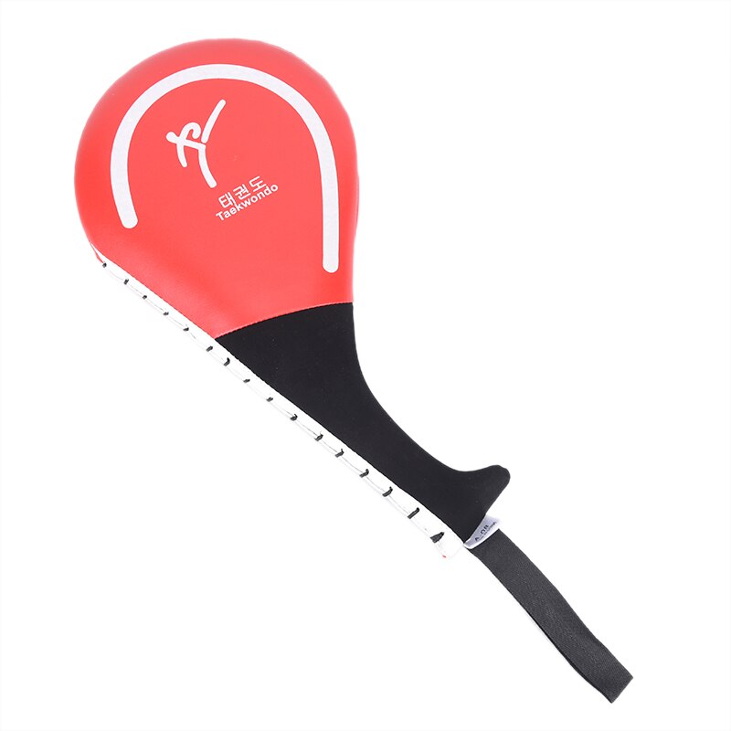 Boks trainingsmatten taekwondo hand racket trap takwondo doel stootkussen karate training kickboksen peddel boksuitrusting: Rood