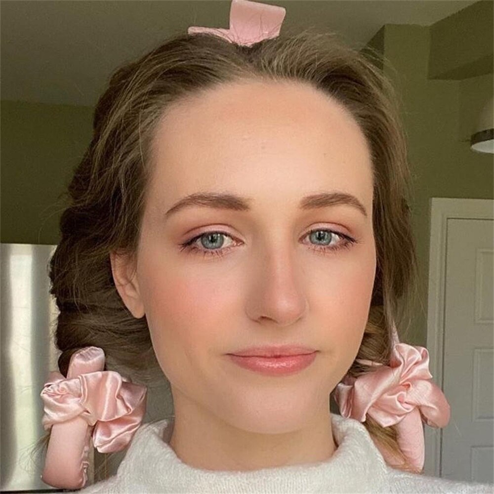 Cinta rizadora para cabello, rizador de cabello sin calor, cinta para dormir, cinta para cabello suave, herramientas de estilismo para el cabello