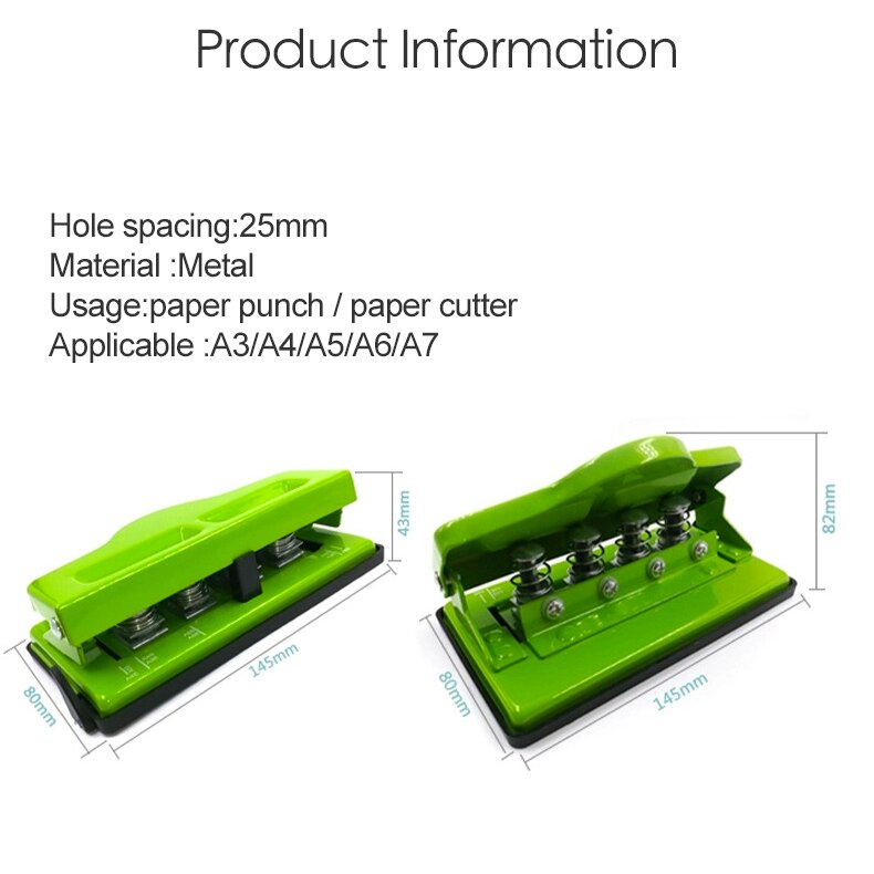 Fromthenon 4 Holes Adjustable Mushroom Hole Punch for Disc Bound Notebook Planner Paper Cutter A4A5A6 Notebook Scrapbooking Tool