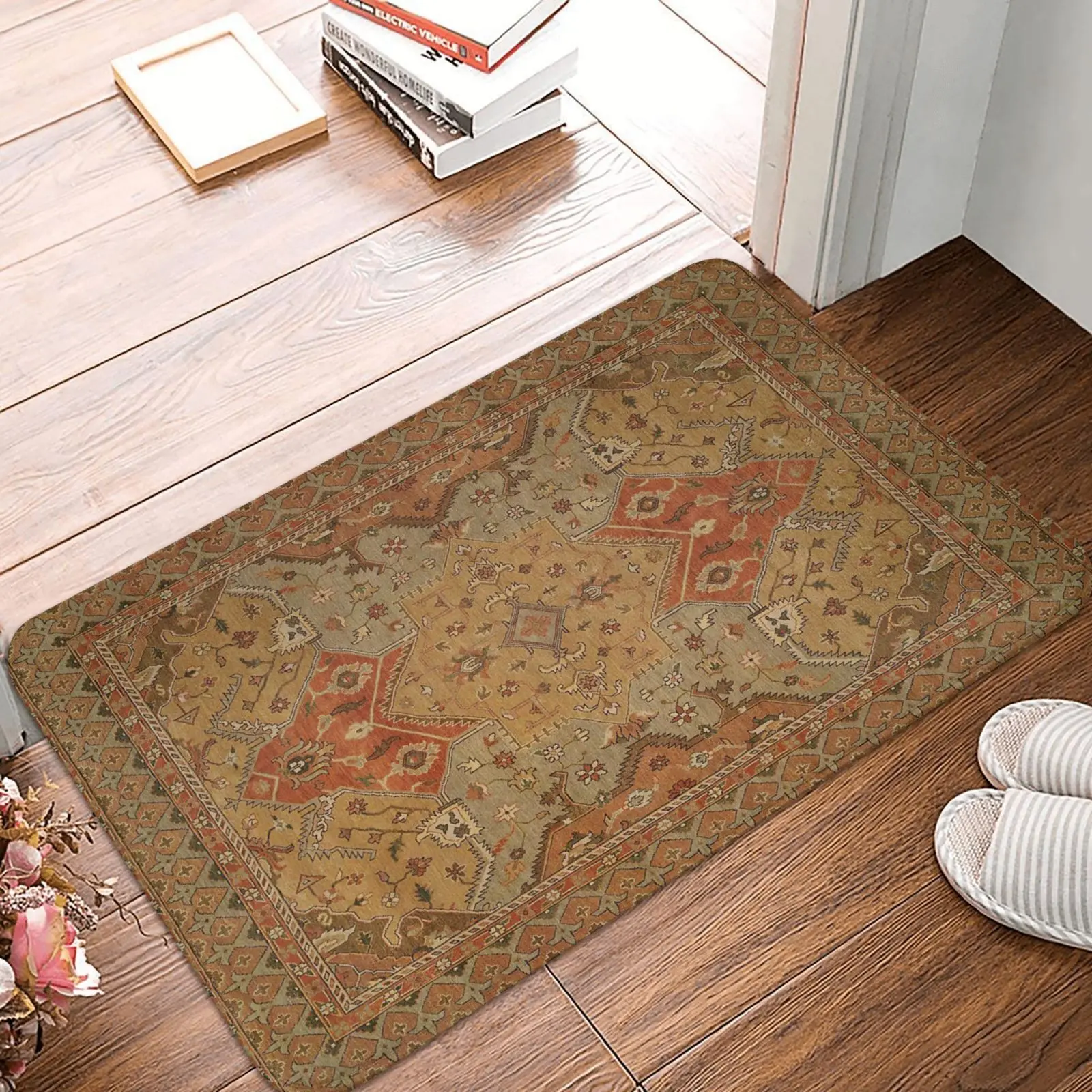 Dekorative Fußmatt - Weiche Wildleder Küchenteppiche - Rutschfeste Eingangsteppiche - 40x60cm & 50x80cm