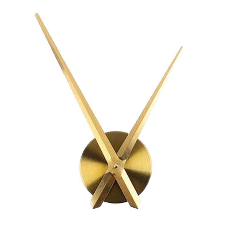 12cm metalnåle rundt vægur uden tal 3d diy stille store kvartsure til stue soveværelser køkken lounge: Sølv